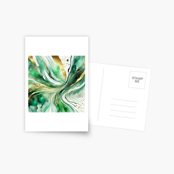 Item preview, Green And Gold Watercolor  designed and sold by Gabriela McDaniel.