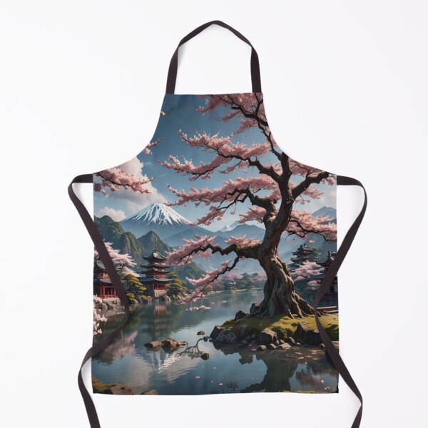 Item preview, A beautiful ancient sakura tree in front of a lake designed and sold by KING TK.