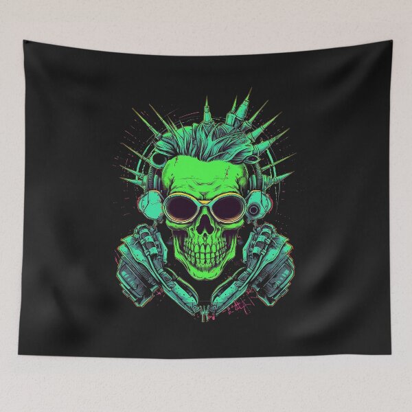 Item preview, Techno skull designed and sold by HackPlanet.