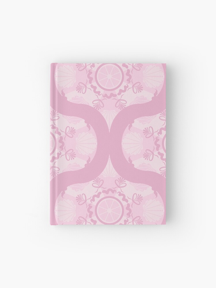 Journal, Dusky Rose Preppy In Pink Mid Mod Ogee designed and sold by Triplicate Limited