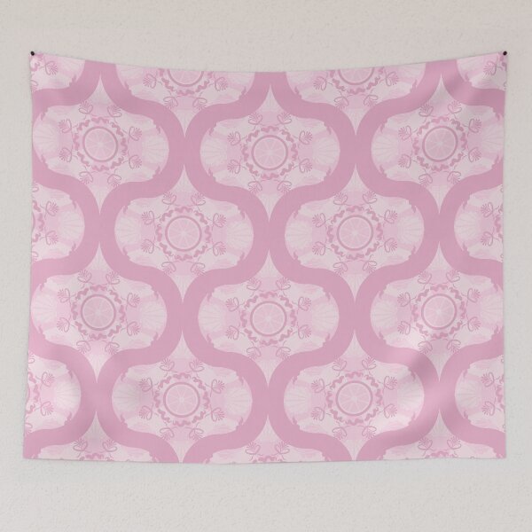 Item preview, Dusky Rose Preppy In Pink Mid Mod Ogee designed and sold by Triplicate Limited.