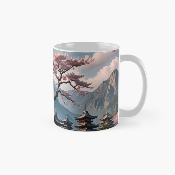 Item preview, A beautiful ancient sakura tree in front of a lake designed and sold by KING TK.