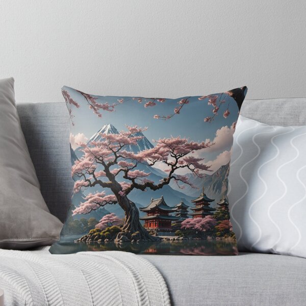 Item preview, A beautiful ancient sakura tree in front of a lake designed and sold by KING TK.