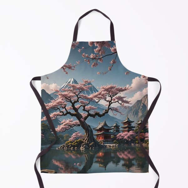 Item preview, A beautiful ancient sakura tree in front of a lake designed and sold by KING TK.