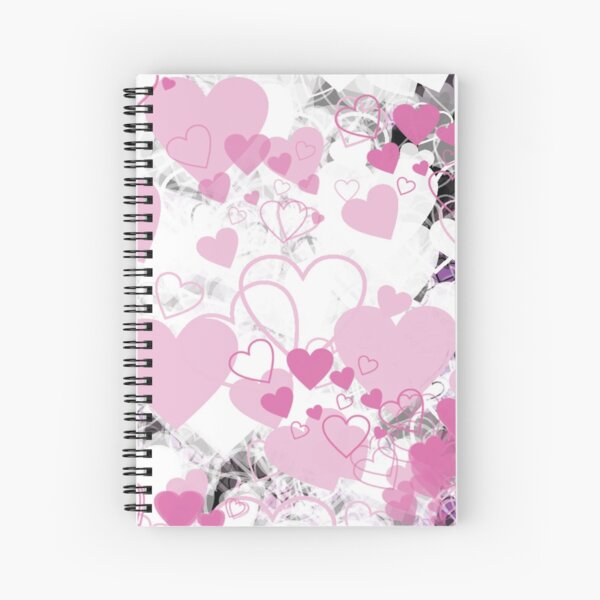 Flurry of hearts Spiral Notebook