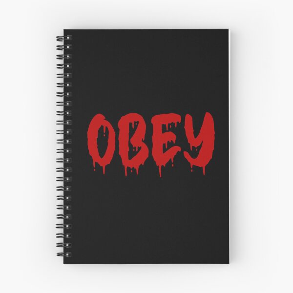 Item preview, RED ON BLACK OBEY BLOOD DRIP designed and sold by RomeArtCo.