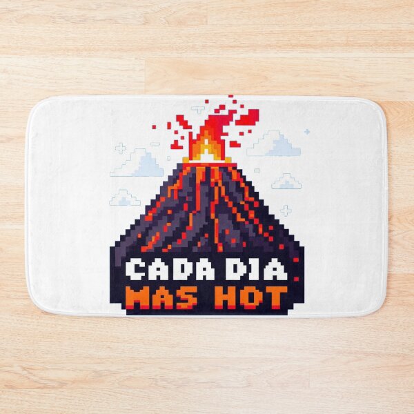 Item preview, Erupting Volcano Pixel Art - 'Hotter Every Day' designed and sold by BazarGeek.