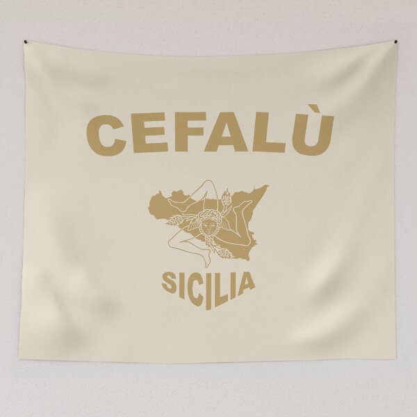 Item preview, Cefalù Sicilia Trinacria map designed and sold by studioss76.