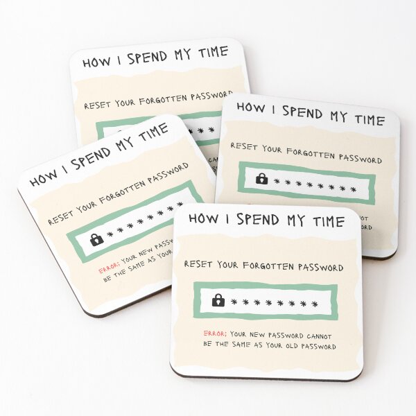 Item preview, Forgotten password, catch-22 never ending loop. Funny, ironic geek print designed and sold by chestsheets.