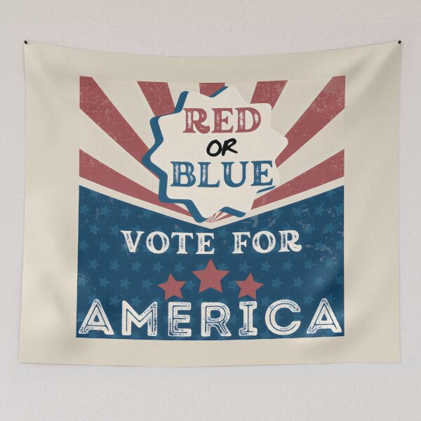 Item preview, Red or Blue, Vote for America, Save Democracy | USA Flag Patriotic Election Voters designed and sold by moproconcepts.