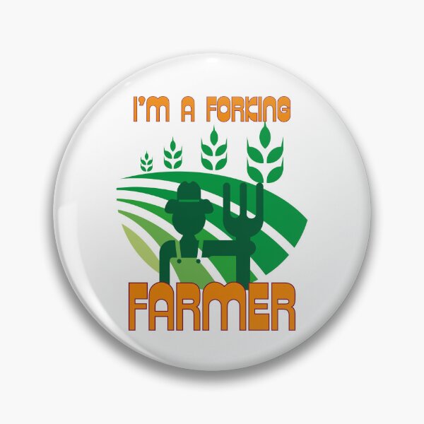 Item preview, Funny "I'm a Forking Farmer" design  designed and sold by YogaZesty.