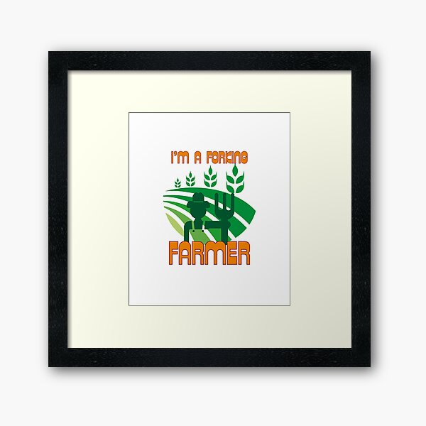 Item preview, Funny "I'm a Forking Farmer" design  designed and sold by YogaZesty.
