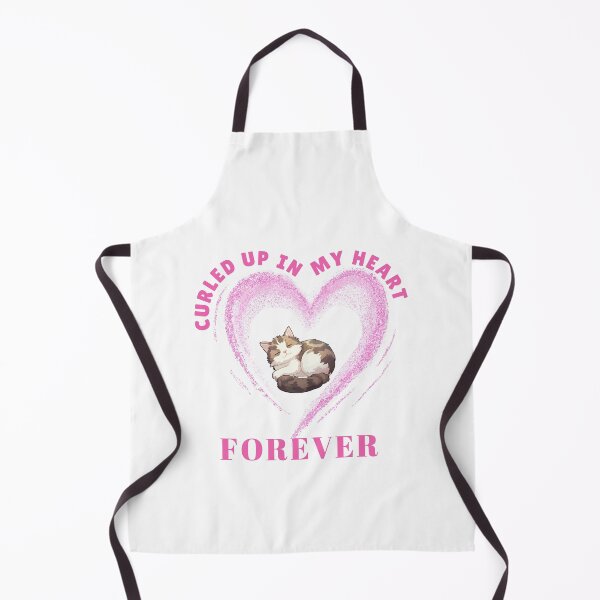 Item preview, Cat Lovers Curled Up In My Heart Forever Pet Loss Grief  designed and sold by StudioTina.