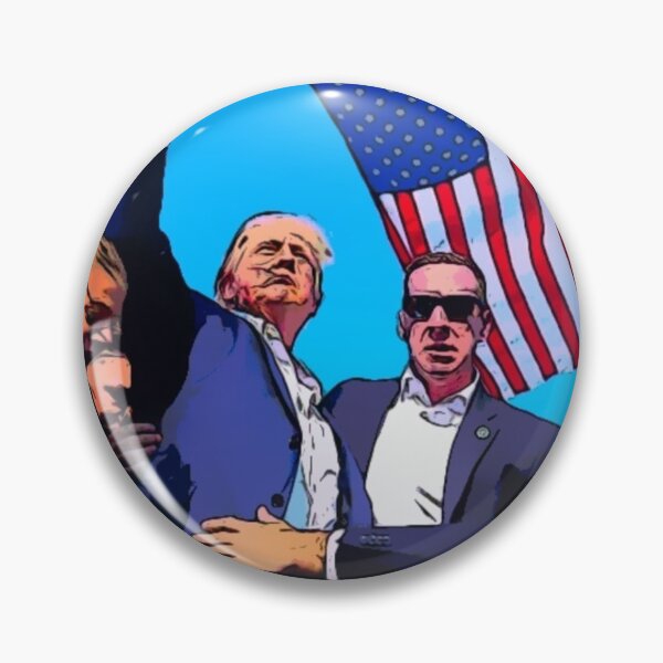 Item preview, Trump unfazed screaming FIGHT designed and sold by HerrKoolS.