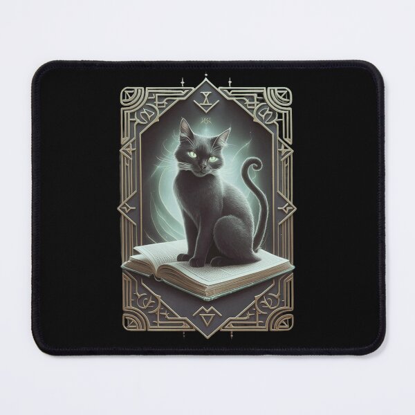 Item preview, Mysterious Library Cat Tarot Card designed and sold by Mirabilum.