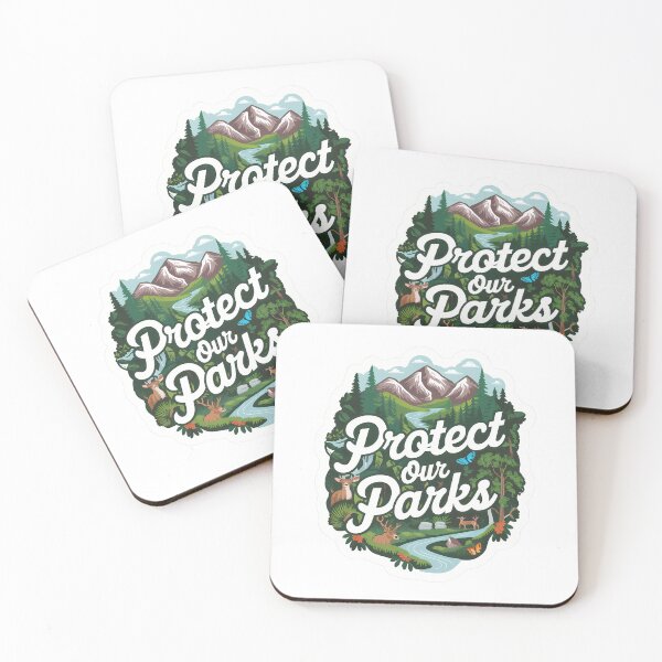 Item preview, Protect Our Parks Sticker – Eco-Friendly Nature Conservation Design designed and sold by PaullCreations.