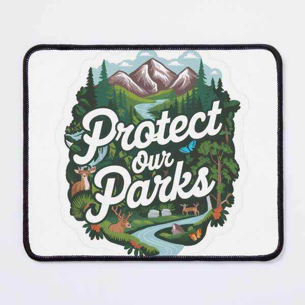 Item preview, Protect Our Parks Sticker – Eco-Friendly Nature Conservation Design designed and sold by PaullCreations.