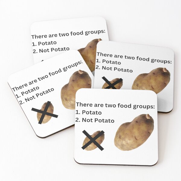 Item preview, Two Food Groups: Potato and Not Potato designed and sold by LiyahMackenzie.