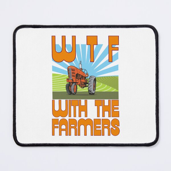 Item preview, WTF "With The Farmers" design designed and sold by YogaZesty.