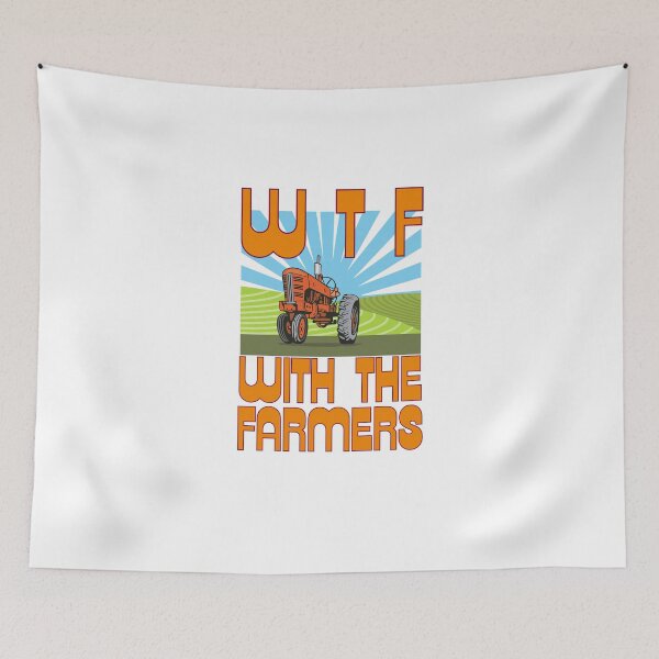 Item preview, WTF "With The Farmers" design  designed and sold by YogaZesty.