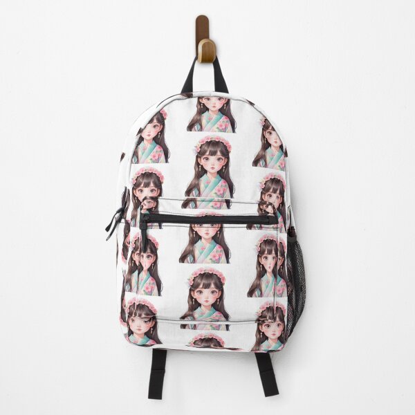 Item preview, Charming Watercolor Anime Girl designed and sold by Victoria Riabov.
