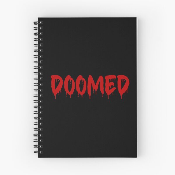 Item preview, RED ON BLACK DOOMED BLOOD DRIP designed and sold by RomeArtCo.