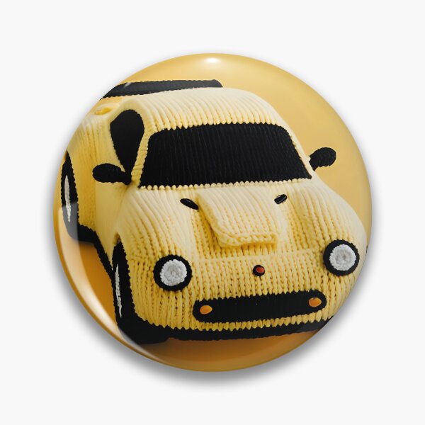 Item preview, Knitted yellow sports car designed and sold by Studio Quirk.