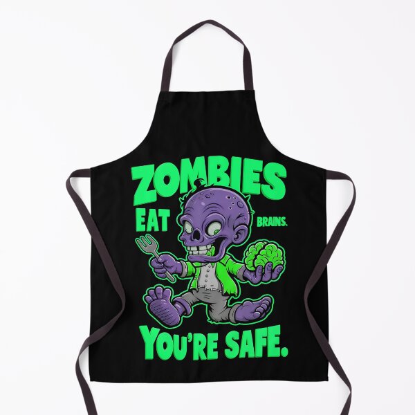 Item preview, Funny Sarcastic Quote Zombies Eat Brains You're Safe designed and sold by TheArtOfPat.