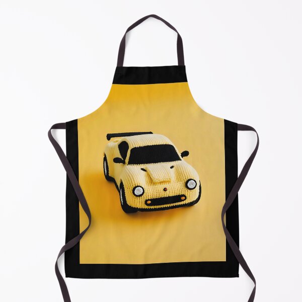 Item preview, Knitted yellow sports car designed and sold by Studio Quirk.