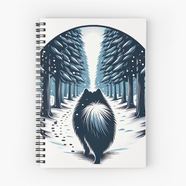 Item preview, Winter's Path - A Keeshond's Snowy Journey designed and sold by Woof-n-Wear.