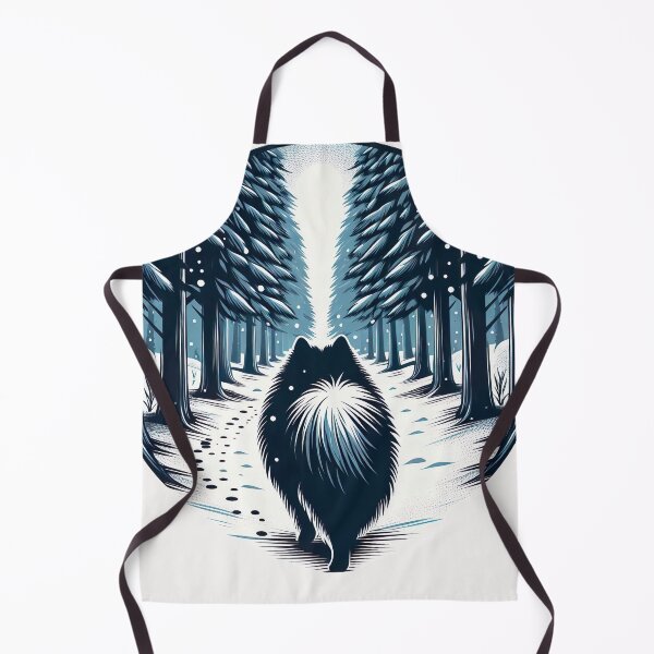 Item preview, Winter's Path - A Keeshond's Snowy Journey designed and sold by Woof-n-Wear.