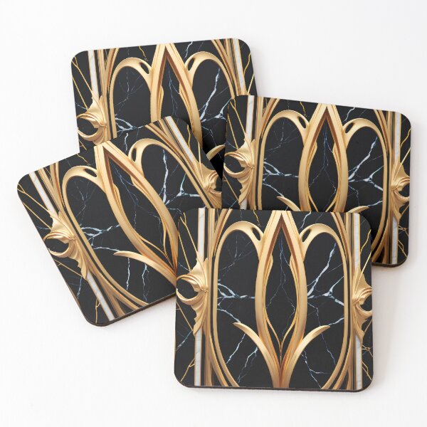 Item preview, Luxurious onyx and gold wallpaper designed and sold by ChaosEdits.