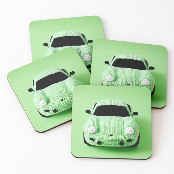 Item preview, Knitted green sports car designed and sold by Studio Quirk.