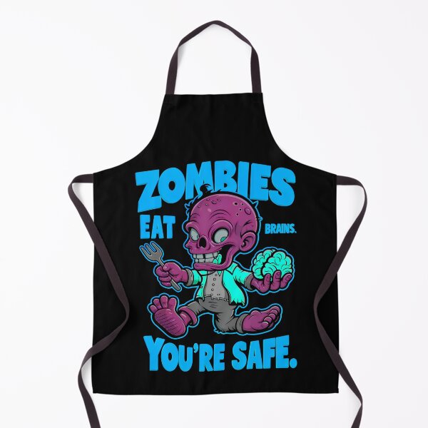 Item preview, Funny Sarcastic Quote Zombies Eat Brains You're Safe designed and sold by TheArtOfPat.