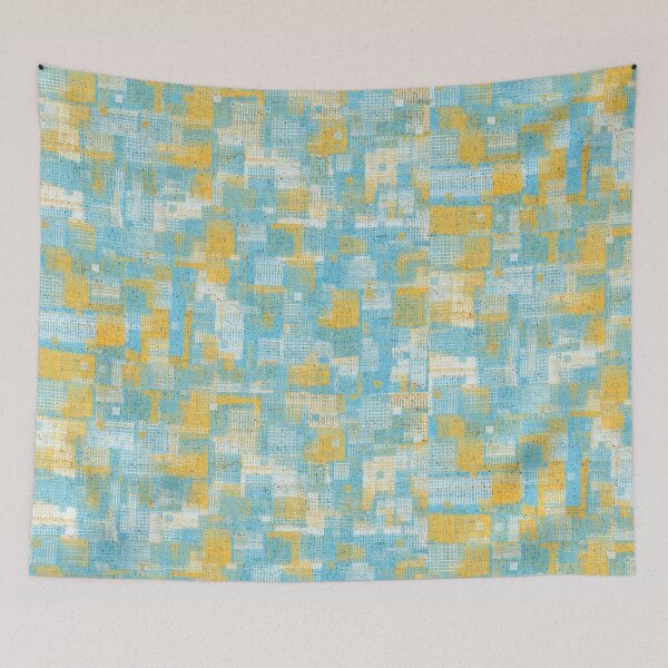 Item preview, Dance Of Light Abstract Art In Blue And Yellow designed and sold by Sharon Cummings Art.