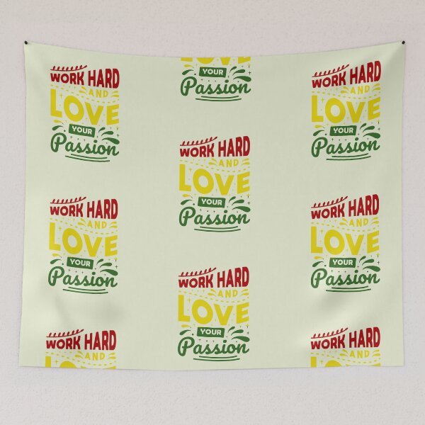 Item preview, Work Hard and Love Your Passion RYG Edition designed and sold by NikitaSkyDesign.