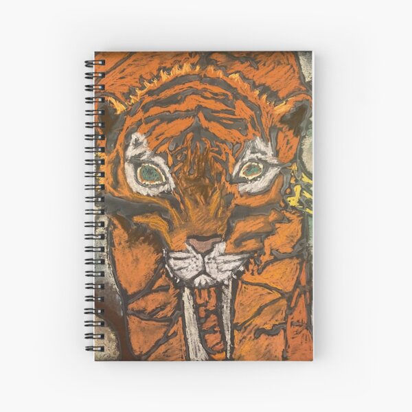 Vista previa del artículo con la obra «Intensa mirada de tigre», diseñado y vendido por JourneywJoJo.