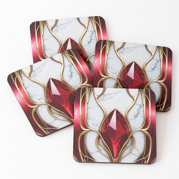 Item preview, Luxurious red and gold wallpaper, ruby gem designed and sold by ChaosEdits.