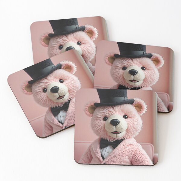 Item preview, Fluffy knitted bear wearing his best suit designed and sold by Studio Quirk.