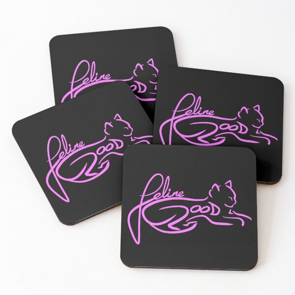 Item preview, Feline Good typographic art piece designed and sold by groovyanimal.