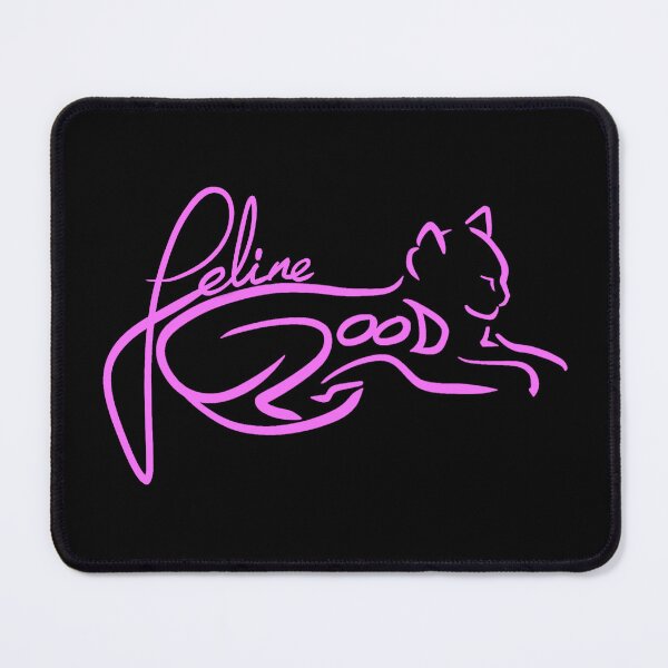 Item preview, Feline Good typographic art piece designed and sold by groovyanimal.
