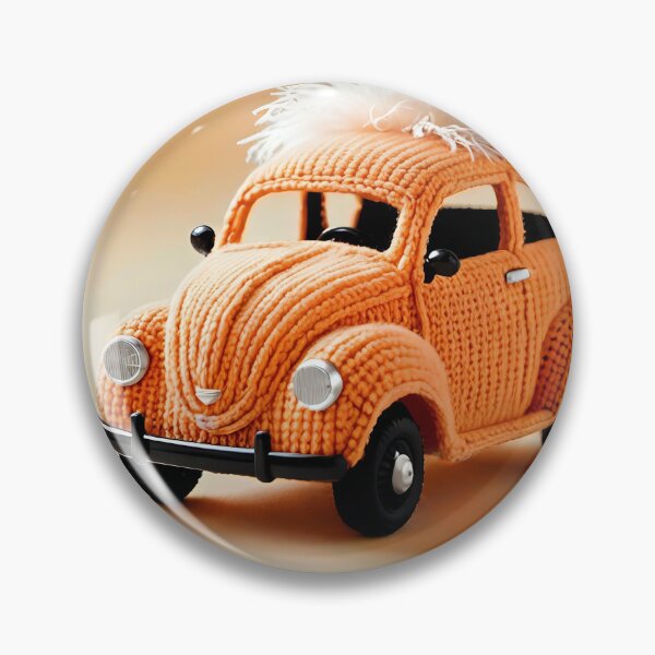 Item preview, Knitted orange sports car designed and sold by Studio Quirk.