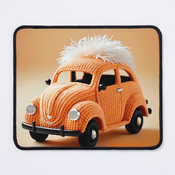 Item preview, Knitted orange sports car designed and sold by Studio Quirk.