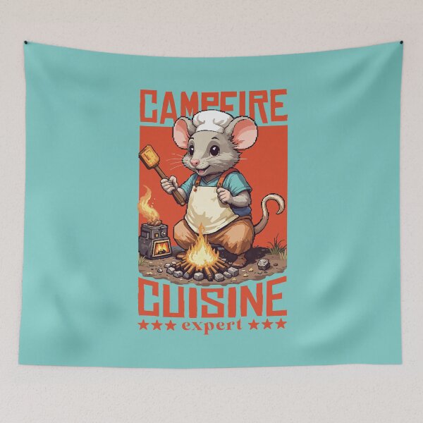 Item preview, Campfire Cuisine Expert - Cute Chef Mouse Cooking Ratatouille designed and sold by Ravensdesign.