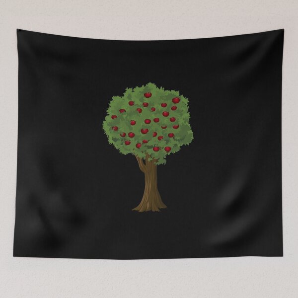 Item preview, Apple Tree - Apple Picking Season - Apple Orchard - Green and Red Apple Tree designed and sold by farhanhafeez.