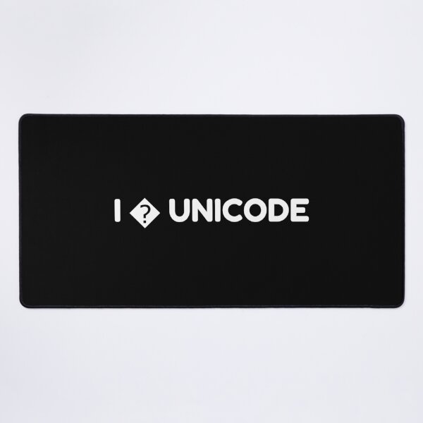 Item preview, I love Unicode design - heart question mark missing designed and sold by farhanhafeez.