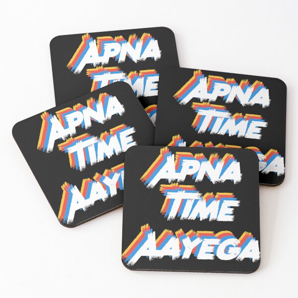 Item preview, Apna Time Aayega Indian Pakistani Desi Distressed Vintage print designed and sold by farhanhafeez.