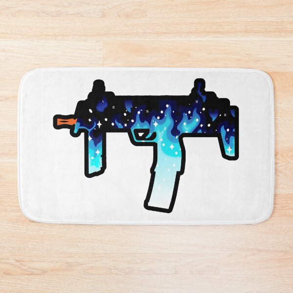 Item preview, Galactic Blue Flame Airsoft MP-7 (Outlined) designed and sold by Carsondood.