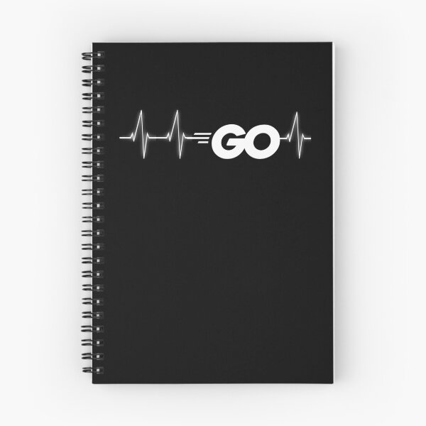 Item preview, Go Programming Language with Go logo in heartbeat print designed and sold by farhanhafeez.