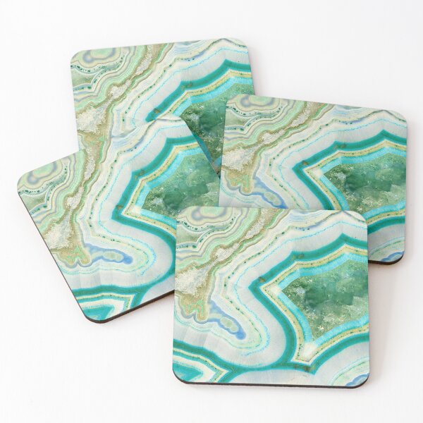 Item preview, Sea Spray Crystal Agate Slice designed and sold by TheQuarry.